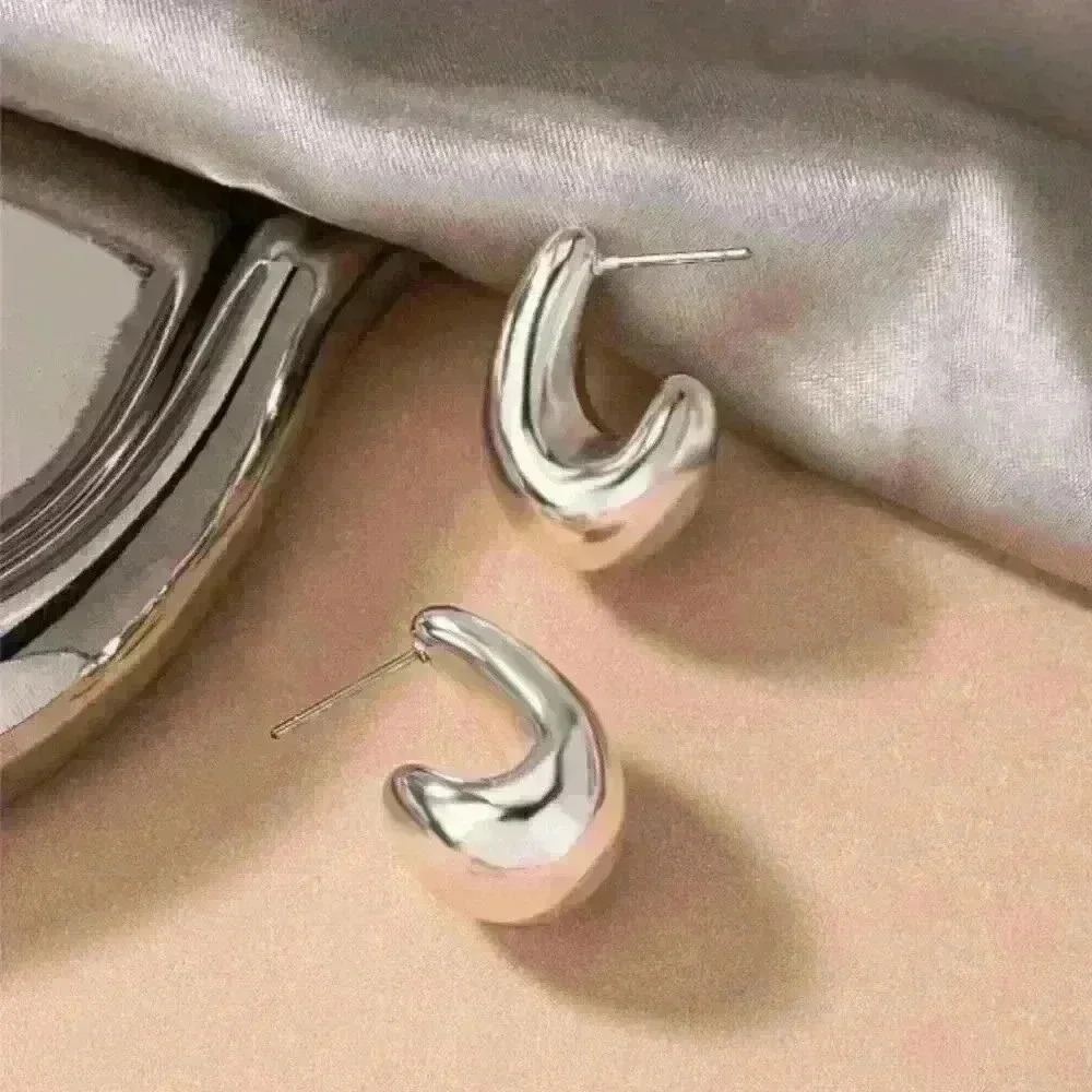 Solid Sculpted Luxurious Sterling Silver 925 Earr… - image 3